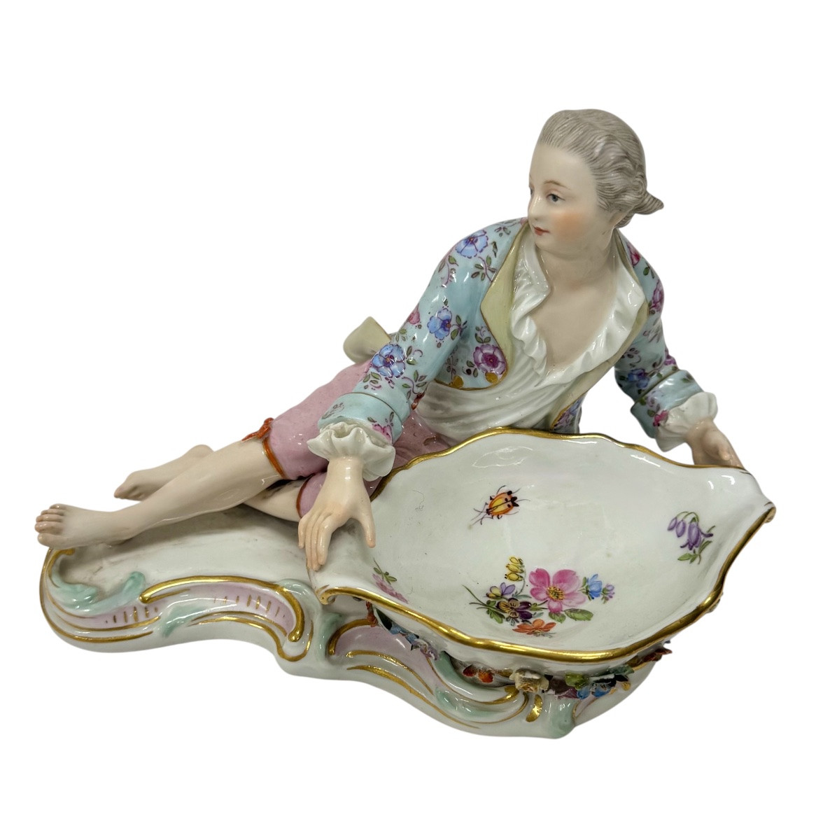 Meissen - Figurine de cavalier conçu pour le sel et le poivre-photo-3