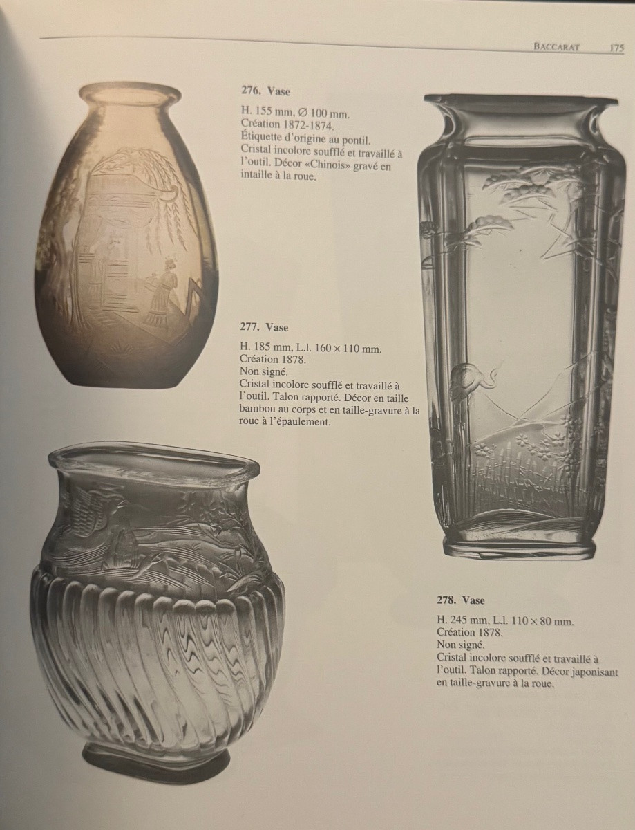 Baccarat - Pair de vases dans le goût japonisant, vers 1880-photo-8