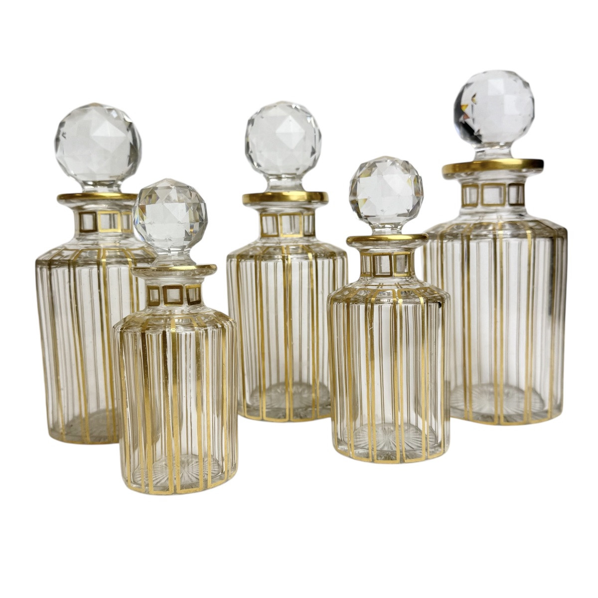 Baccarat - Ensemble de flacons à parfum modèle Cannelures -photo-2