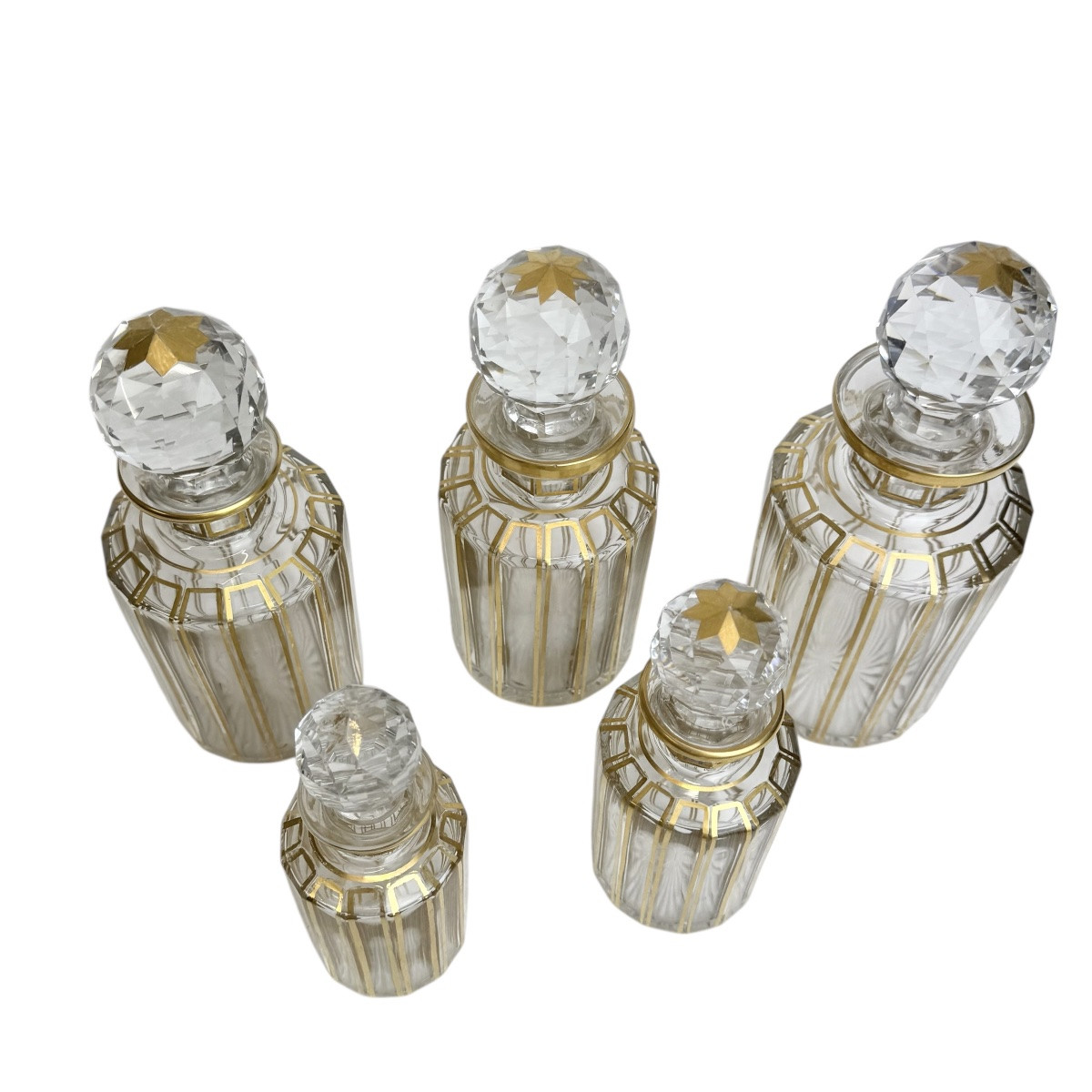 Baccarat - Ensemble de flacons à parfum modèle Cannelures -photo-4