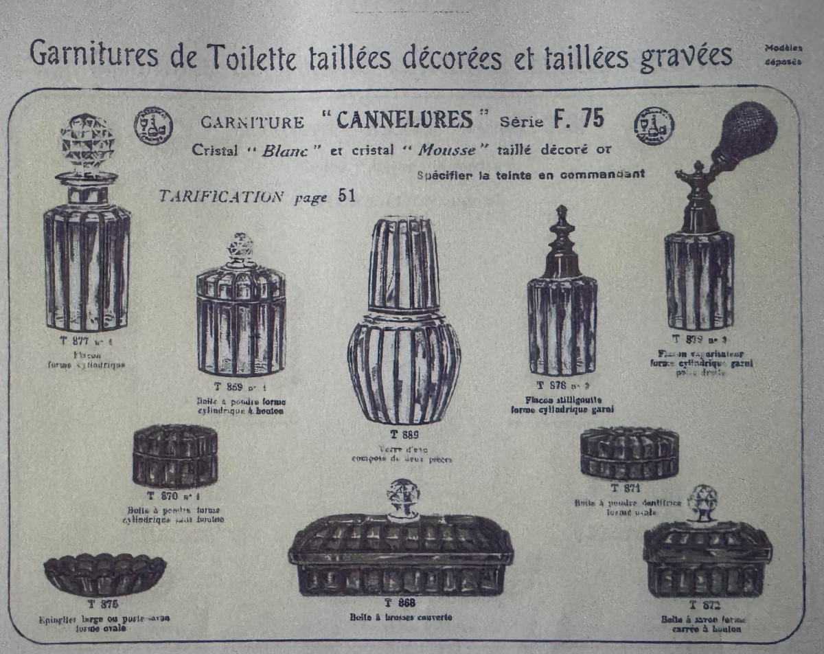 Baccarat - Ensemble de flacons à parfum modèle Cannelures -photo-7