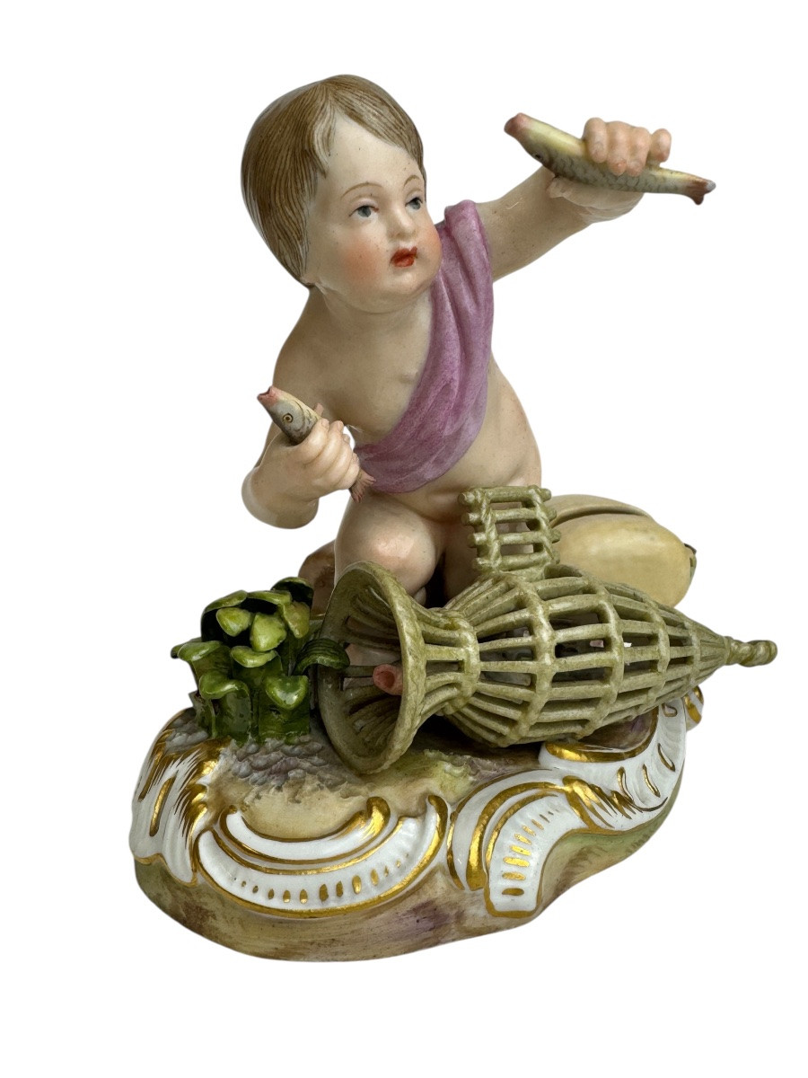 Meissen - figure en porcelaine Allégorie - L'Eau-photo-2