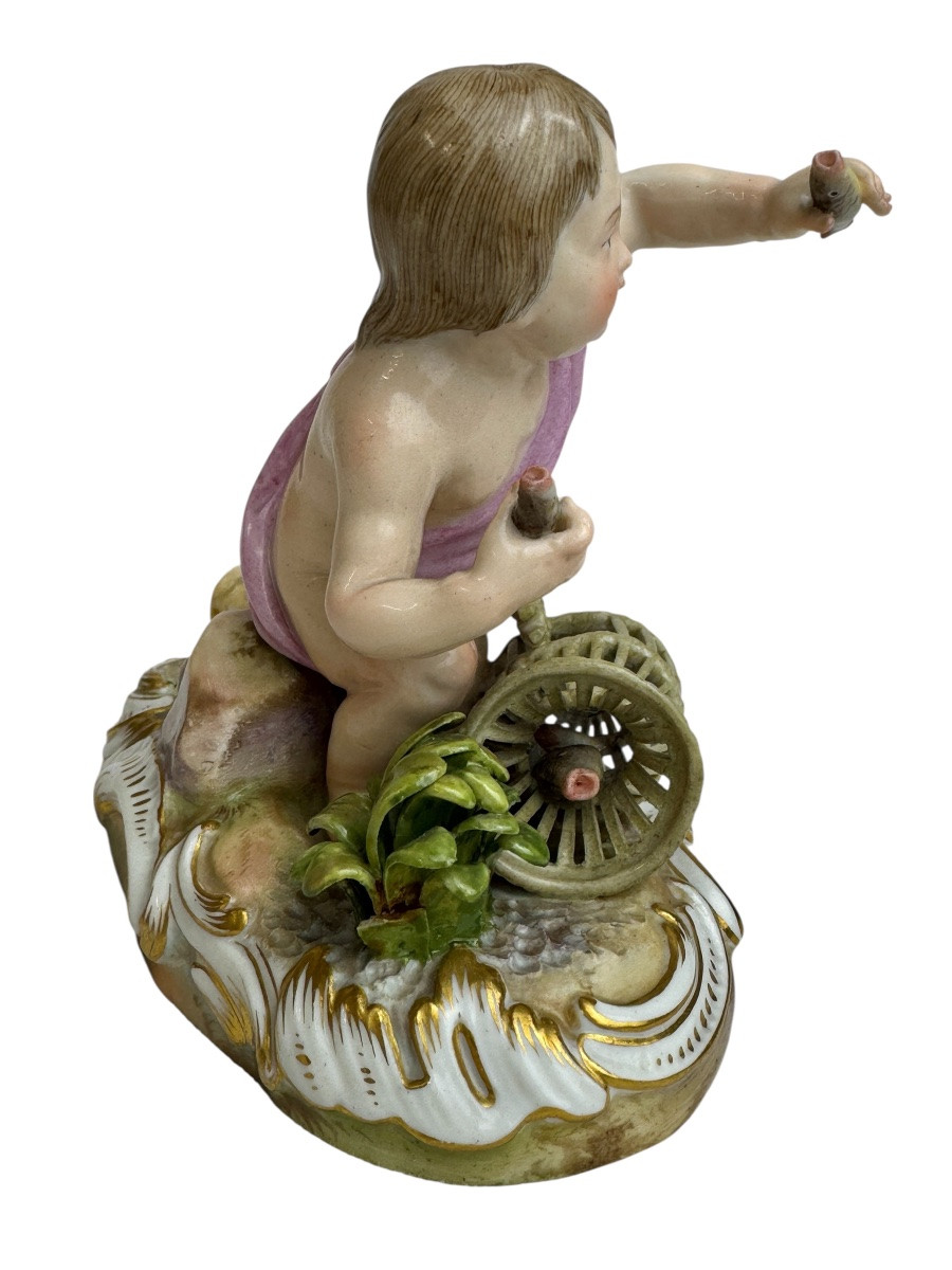 Meissen - figure en porcelaine Allégorie - L'Eau-photo-3