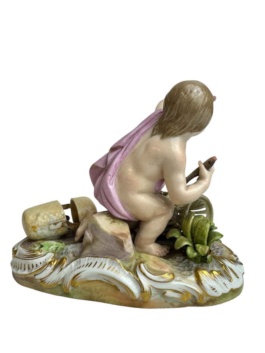 Meissen - figure en porcelaine Allégorie - L'Eau-photo-4