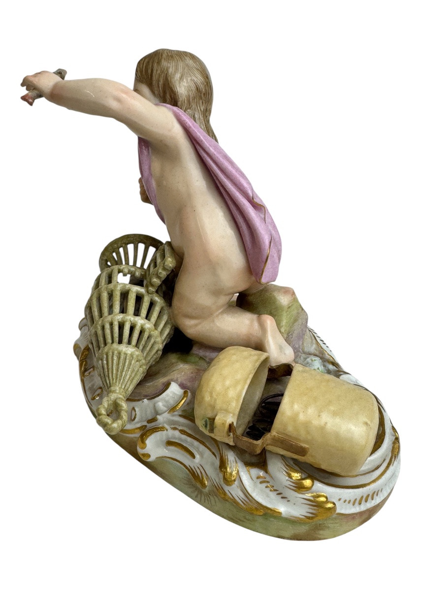 Meissen - figure en porcelaine Allégorie - L'Eau-photo-3