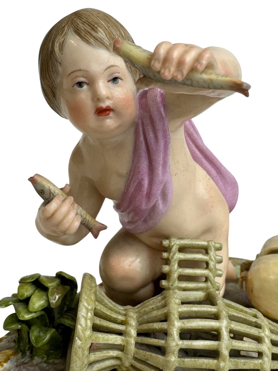 Meissen - figure en porcelaine Allégorie - L'Eau-photo-4