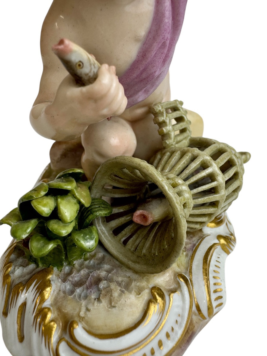 Meissen - figure en porcelaine Allégorie - L'Eau-photo-5