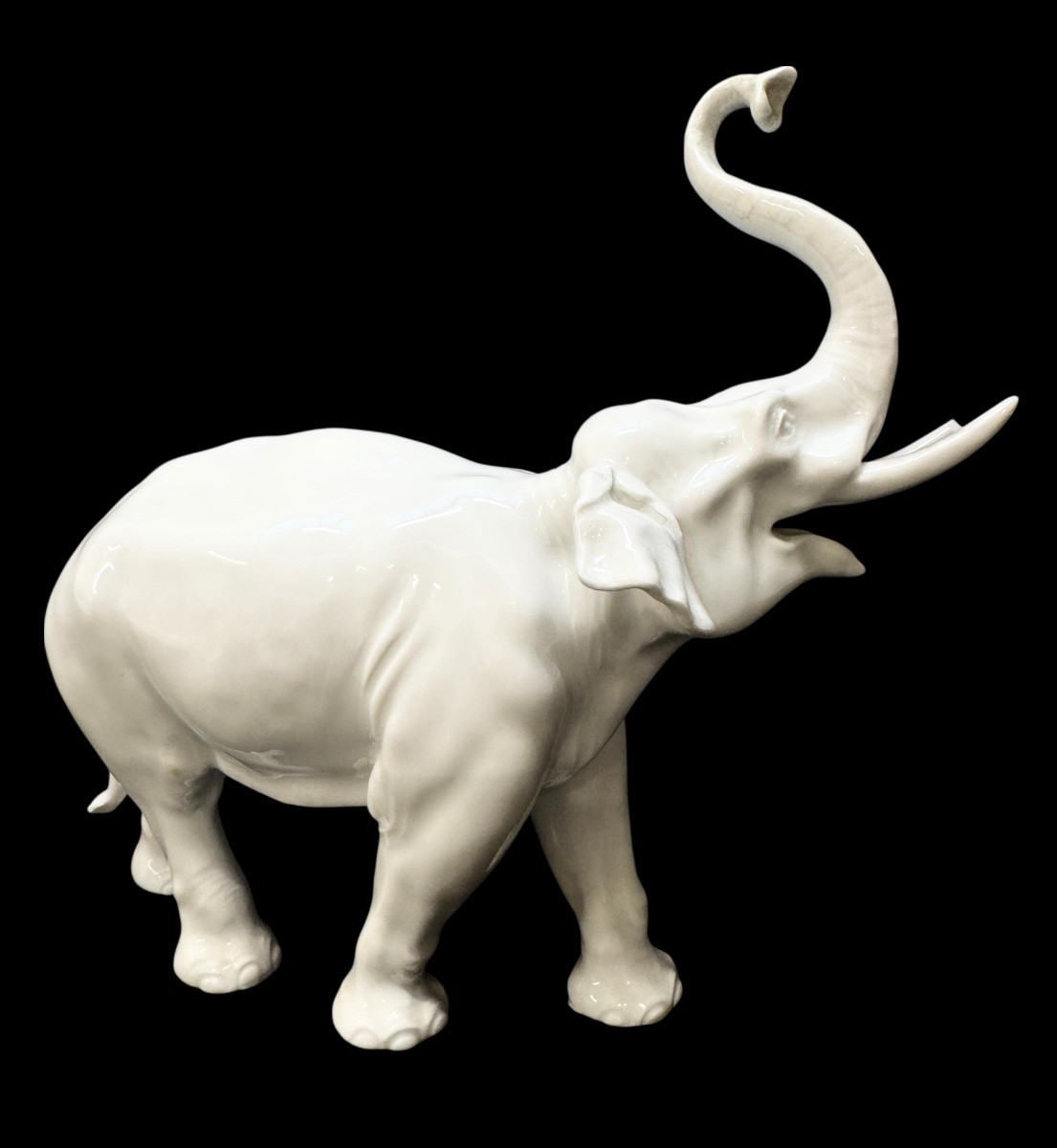 Meissen, figure en porcelaine « Éléphant blanc »-photo-3