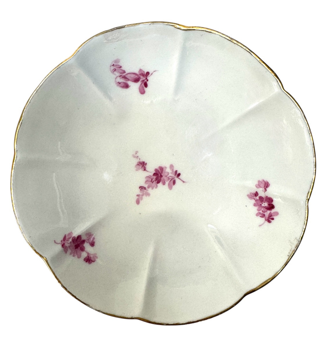 Meissen - Cup And Saucer Decorated With Flowers And Roses. -photo-2