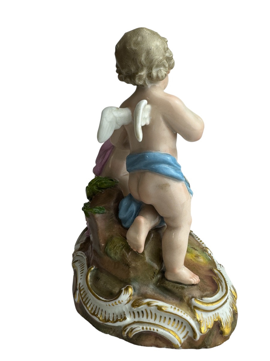 Meissen - Groupe en porcelaine Allégorie de la Paix -photo-3