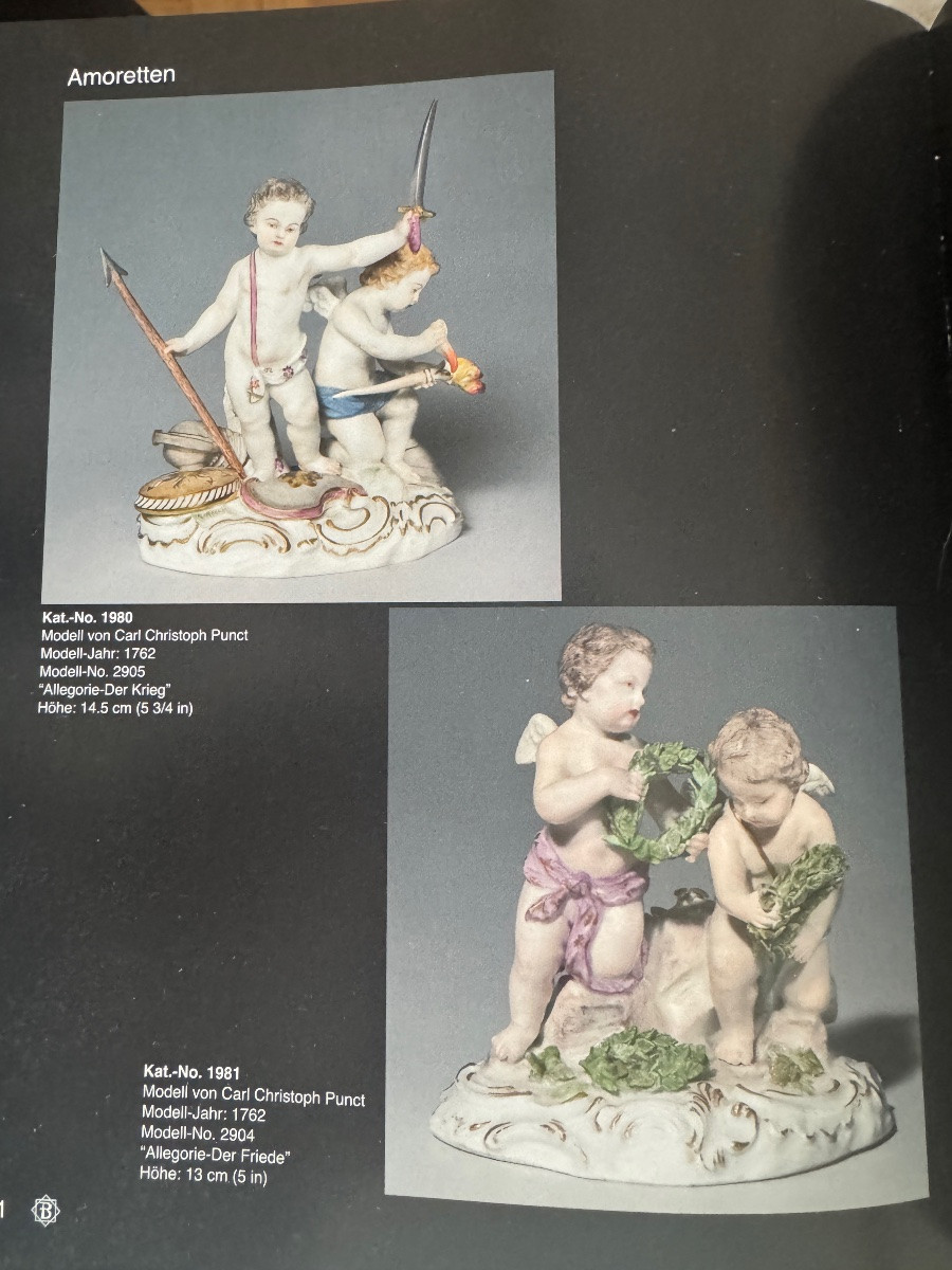 Meissen - Groupe en porcelaine Allégorie de la Paix -photo-4