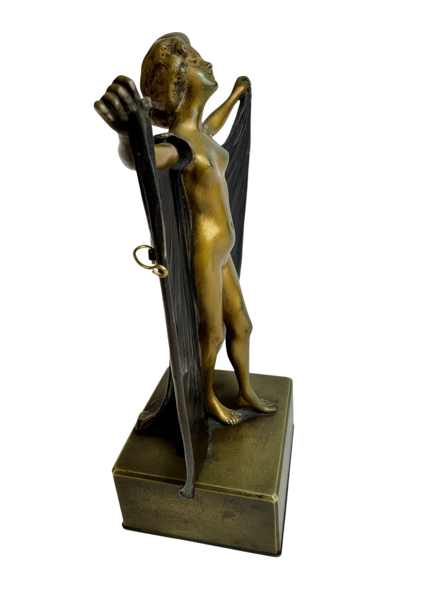 Carl Kauba - Bronze érotique métamorphique Sésame ouvre-toi -photo-2