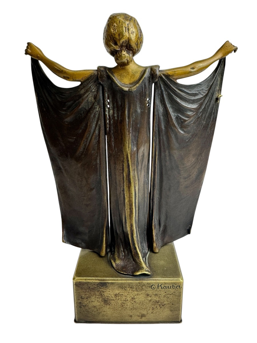 Carl Kauba - Bronze érotique métamorphique Sésame ouvre-toi -photo-3