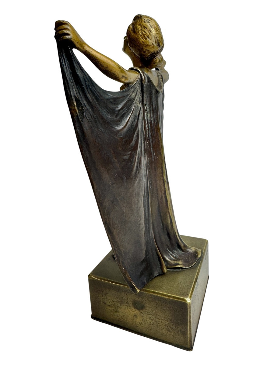 Carl Kauba - Bronze érotique métamorphique Sésame ouvre-toi -photo-4