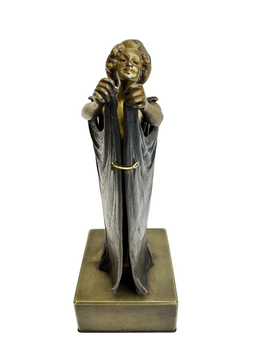 Carl Kauba - Bronze érotique métamorphique Sésame ouvre-toi -photo-1