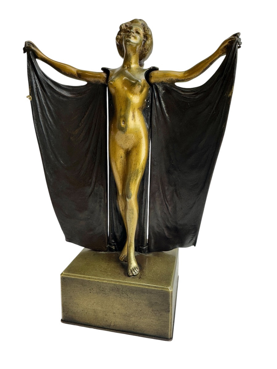 Carl Kauba - Bronze érotique métamorphique Sésame ouvre-toi -photo-2