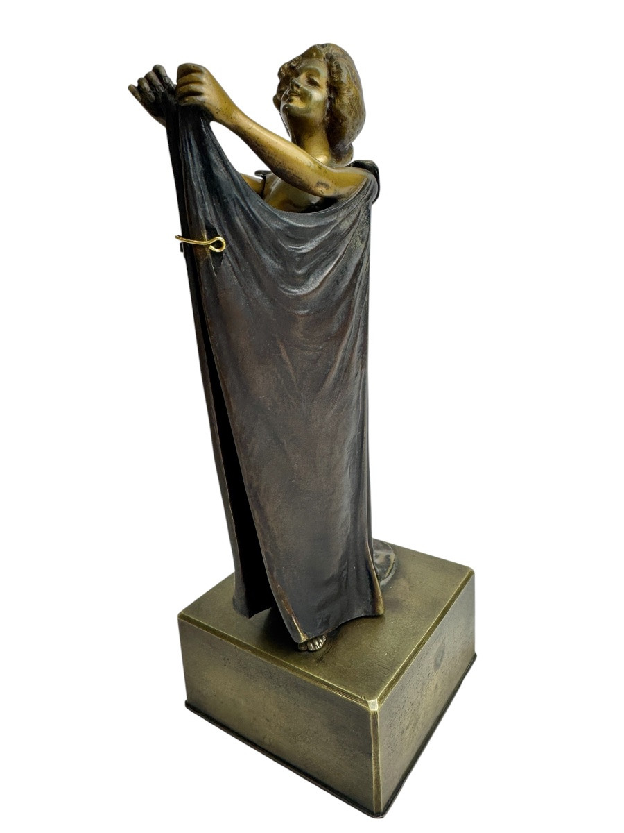 Carl Kauba - Bronze érotique métamorphique Sésame ouvre-toi -photo-3