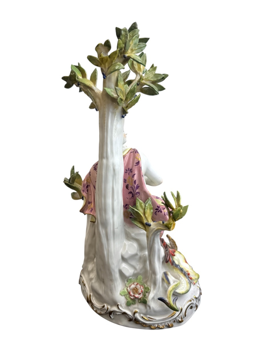 Meissen - groupe en porcelaine - Apollon et le dragon Phyton -photo-4