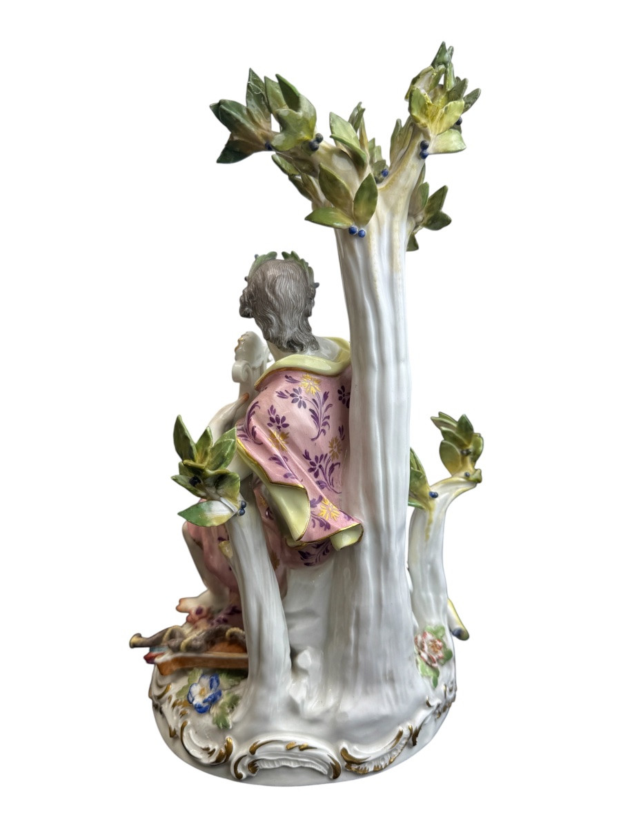 Meissen - groupe en porcelaine - Apollon et le dragon Phyton -photo-1