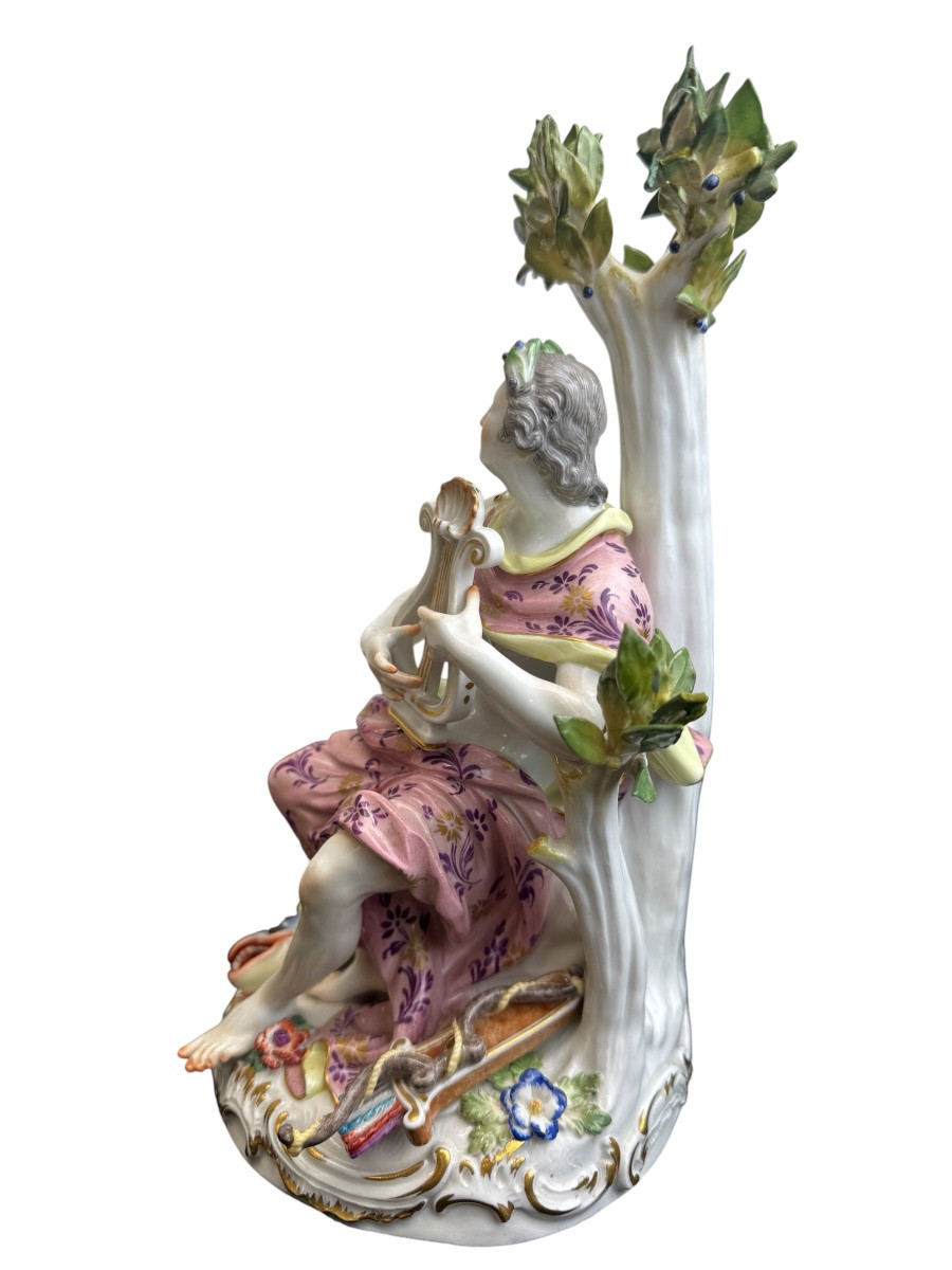 Meissen - groupe en porcelaine - Apollon et le dragon Phyton -photo-2