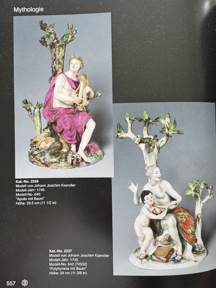 Meissen - groupe en porcelaine - Apollon et le dragon Phyton -photo-7
