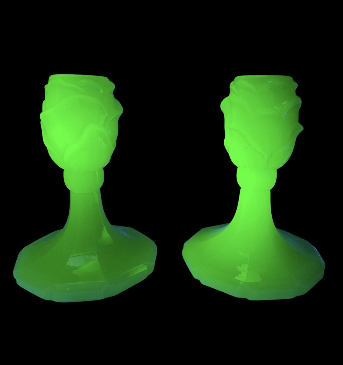 Pair Of Ouraline Opaline Candleholders-photo-3