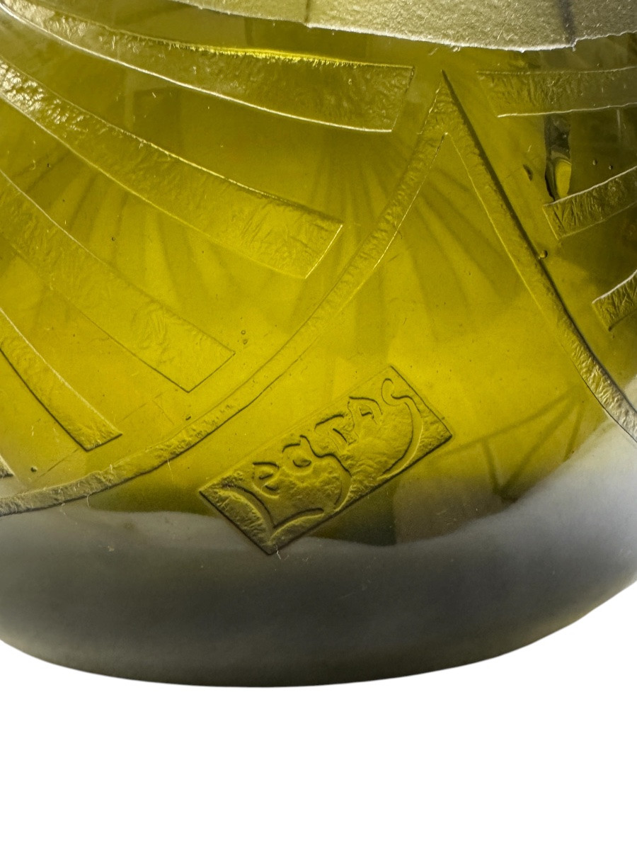 Legras - Vase boule Art Déco-photo-4