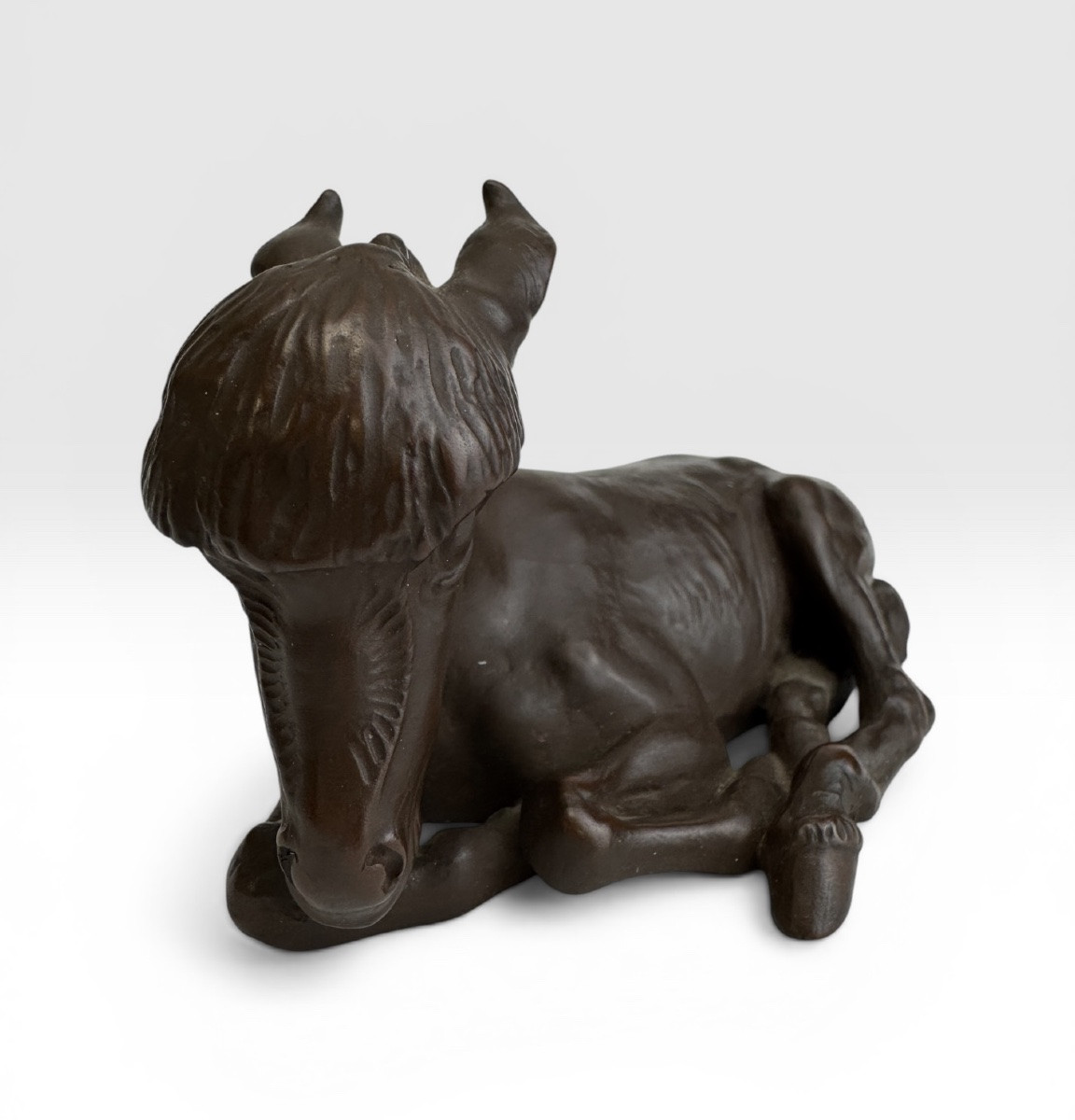 Meissen - Figure d’âne en Grès Böttger- Erich Oehme -photo-2