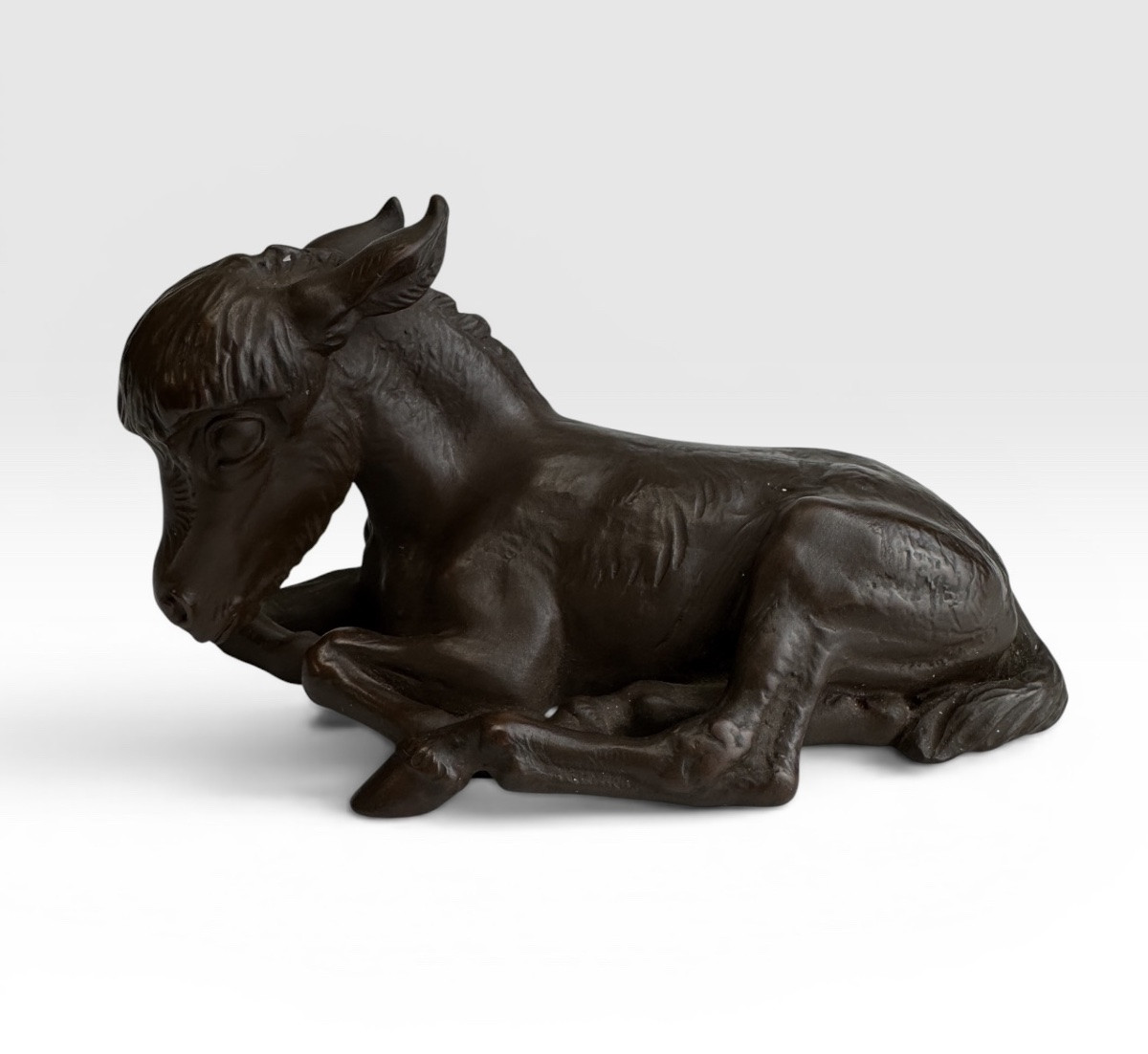 Meissen - Figure d’âne en Grès Böttger- Erich Oehme -photo-2