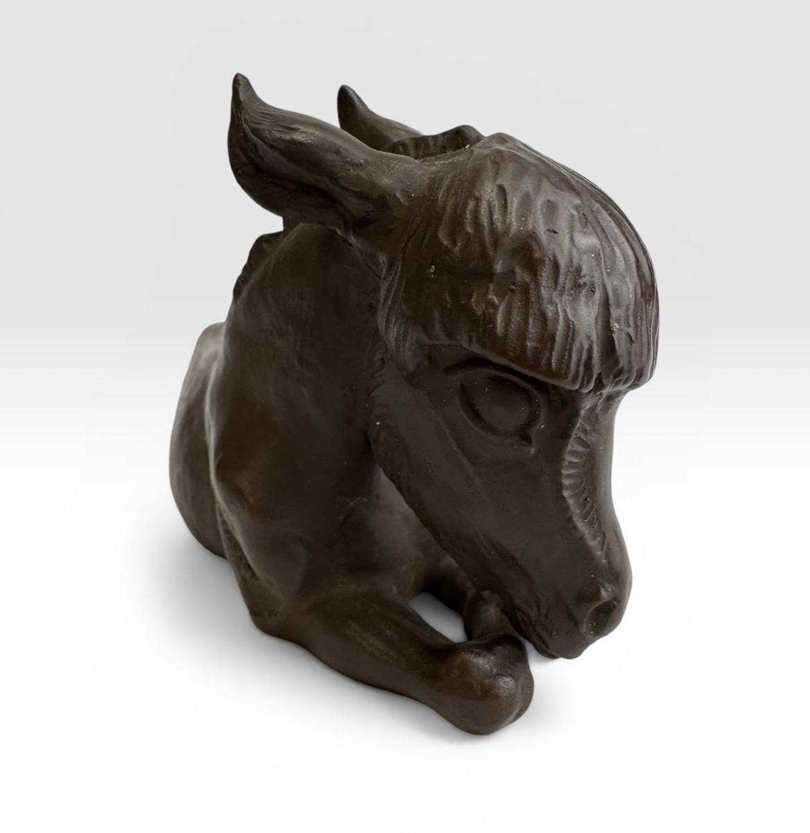 Meissen - Figure d’âne en Grès Böttger- Erich Oehme -photo-3