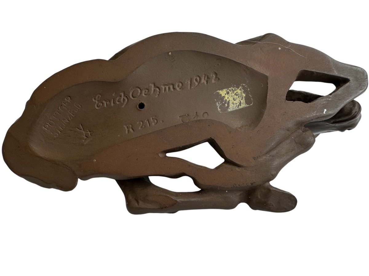 Meissen - Figure d’âne en Grès Böttger- Erich Oehme -photo-4