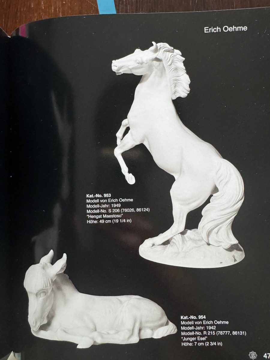 Meissen - Figure d’âne en Grès Böttger- Erich Oehme -photo-6