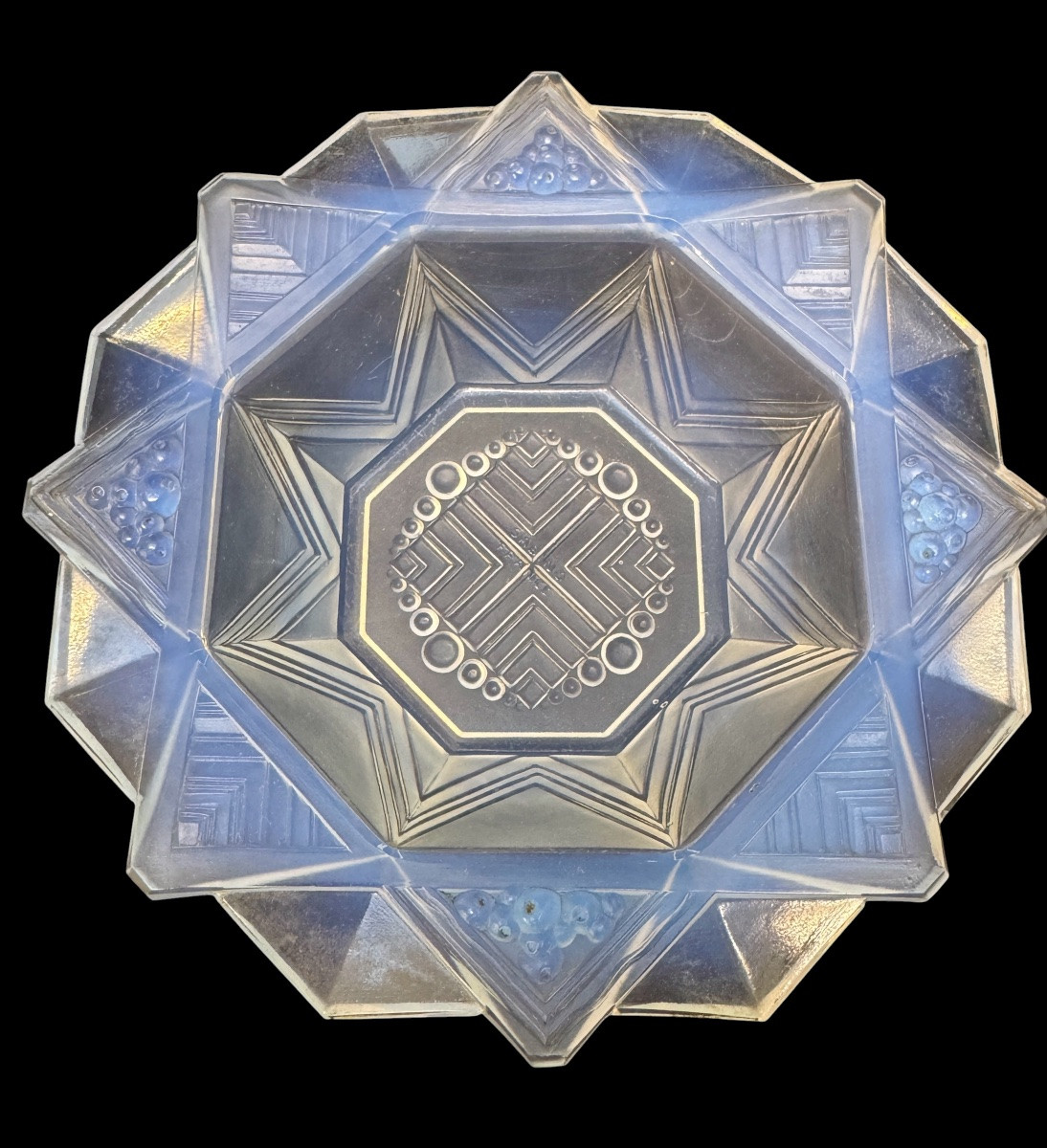 Sabino - Coupelle art déco en verre opalescent -photo-3