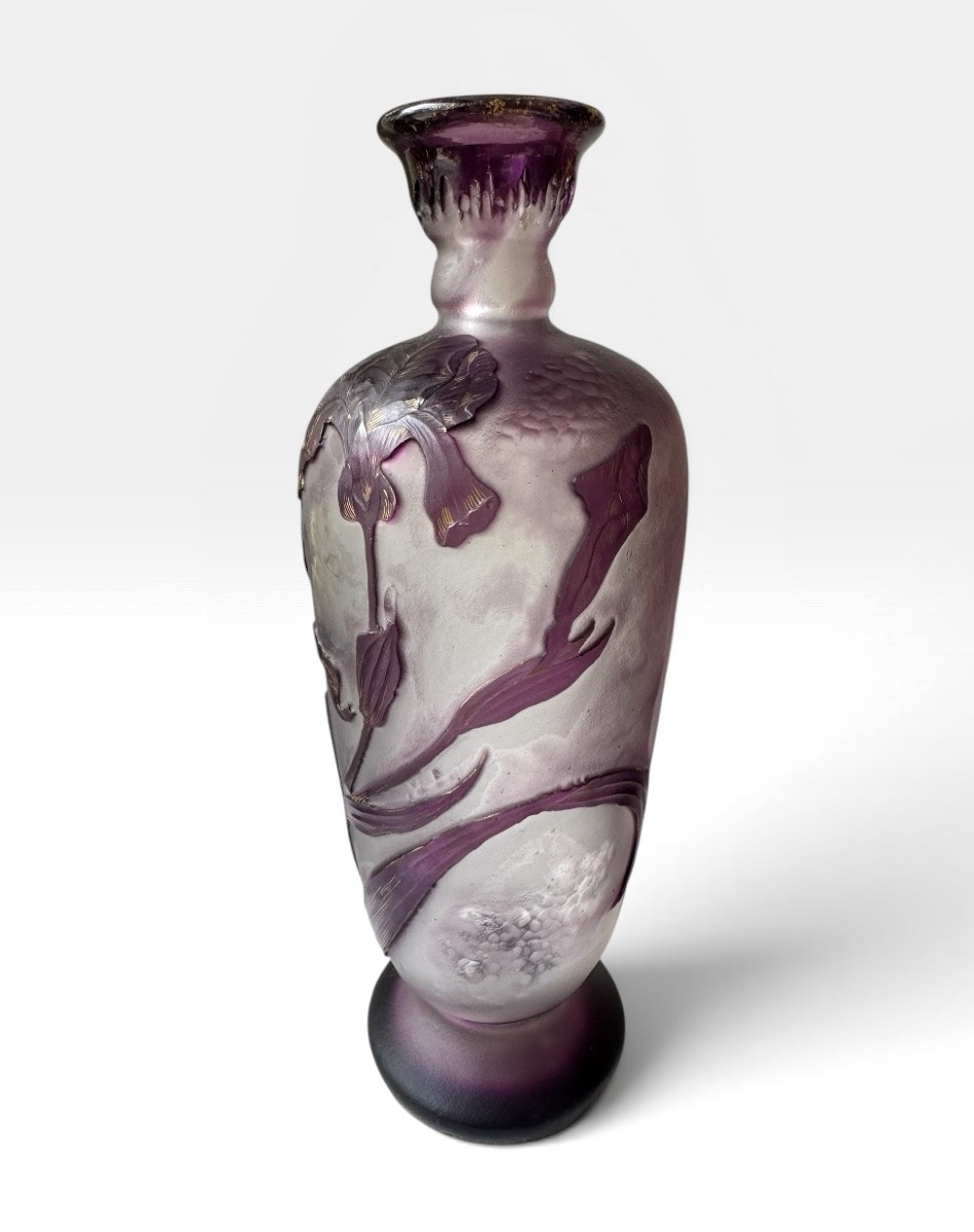 Désiré Christian - Burgun, Schverer & C° Vase aux iris -photo-2