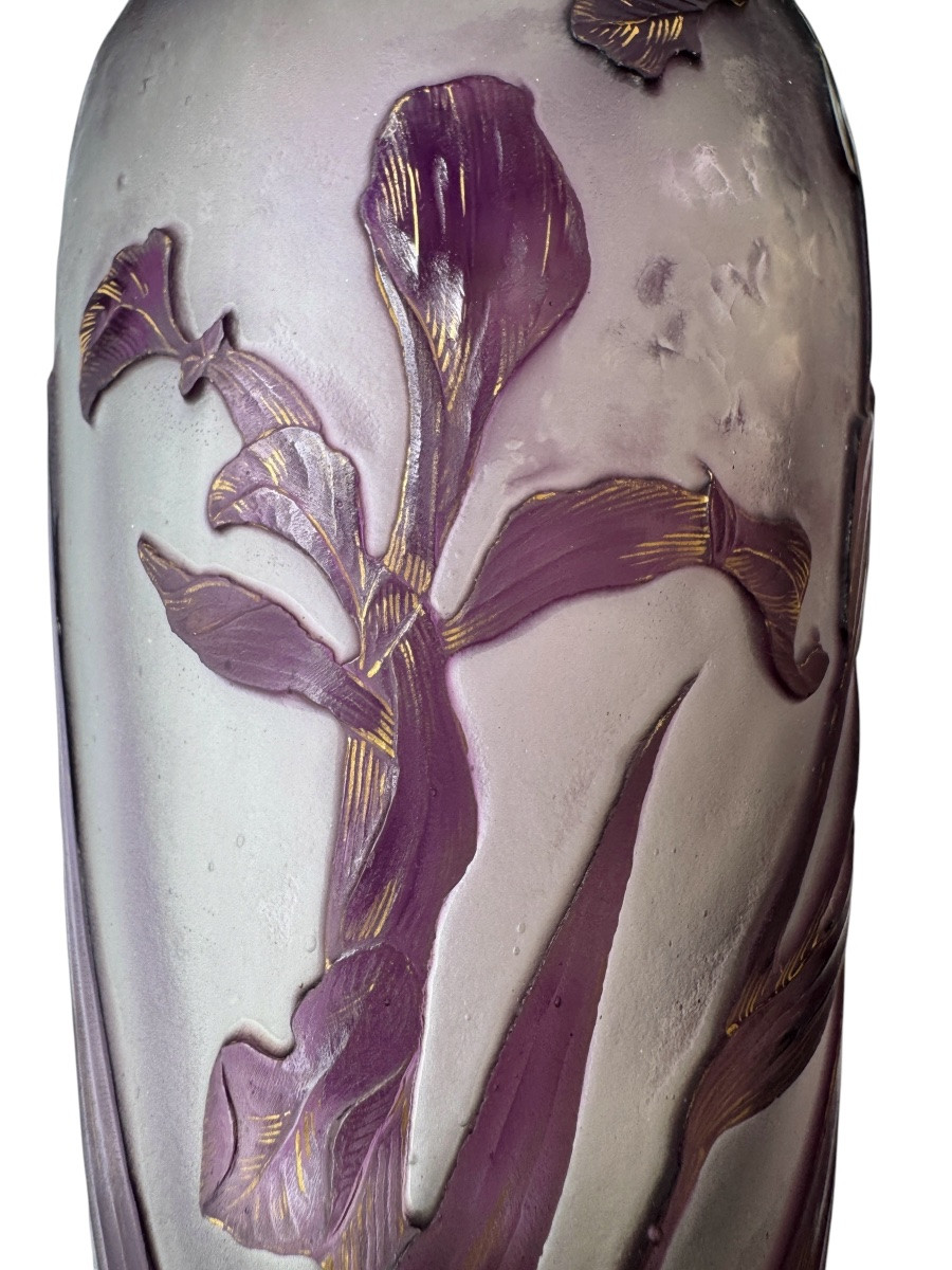 Désiré Christian - Burgun, Schverer & C° Vase aux iris -photo-3