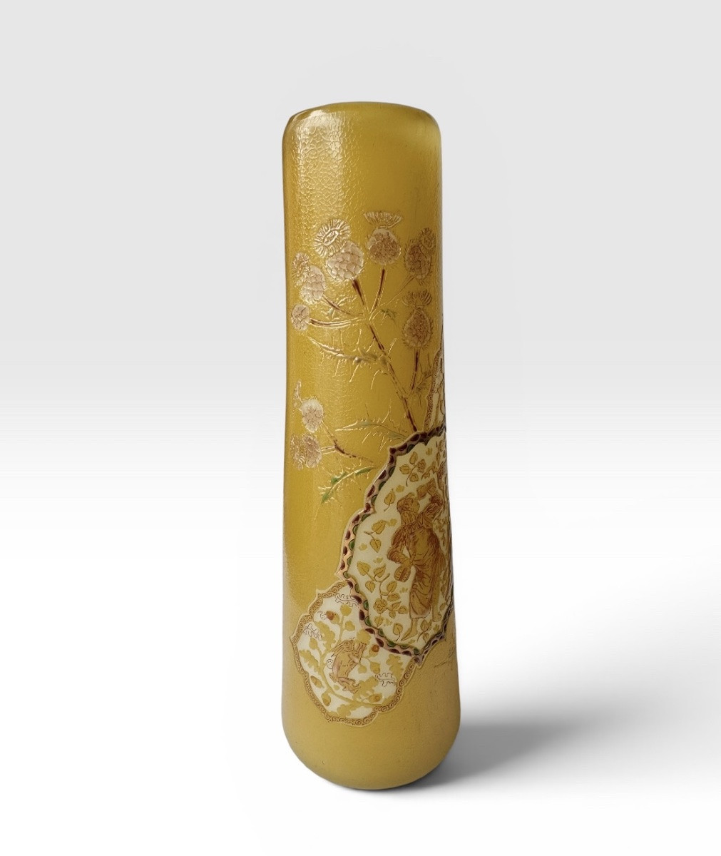 Désiré Christian - Vase au décor allégorique -photo-2