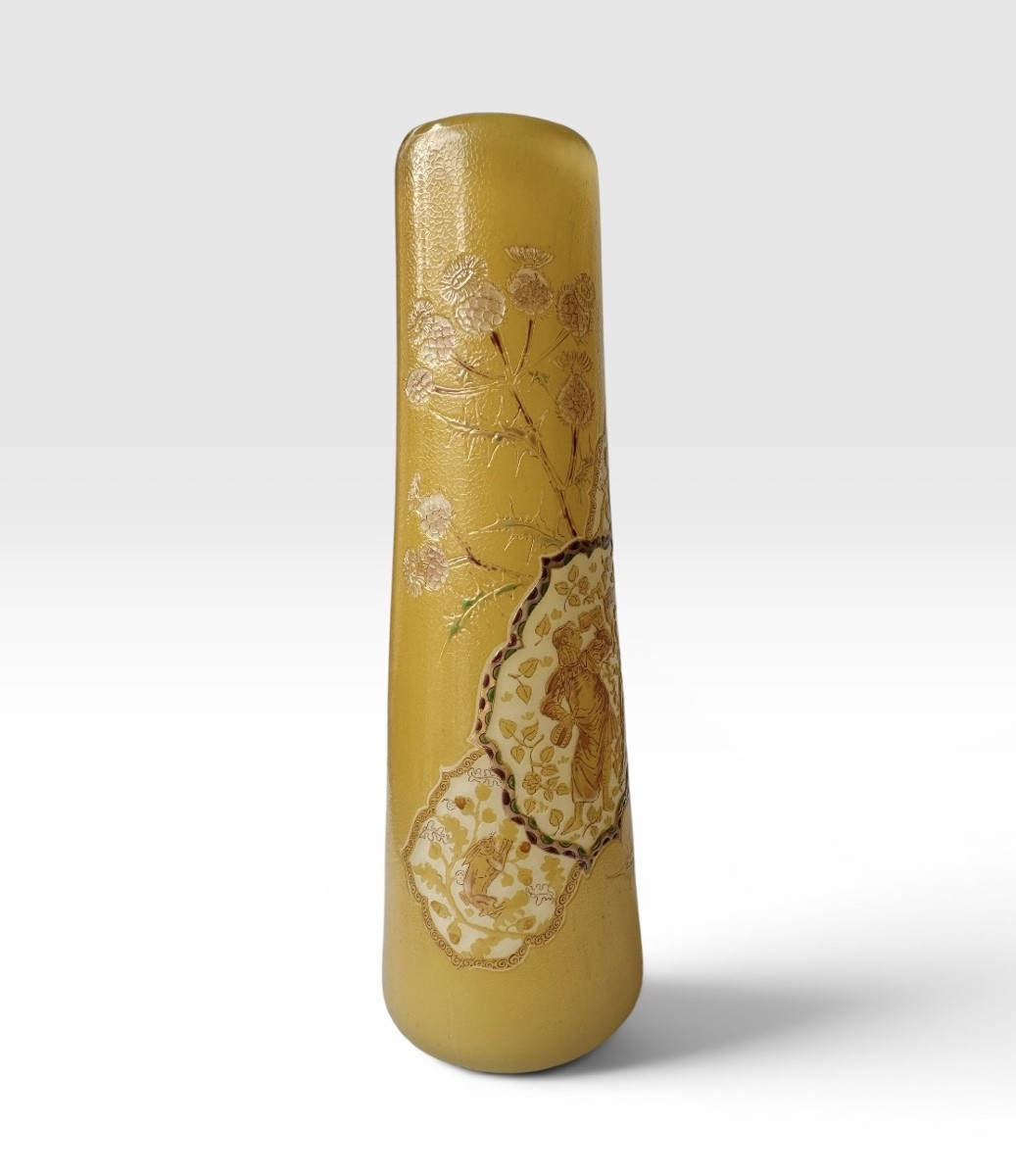 Désiré Christian - Vase au décor allégorique -photo-2