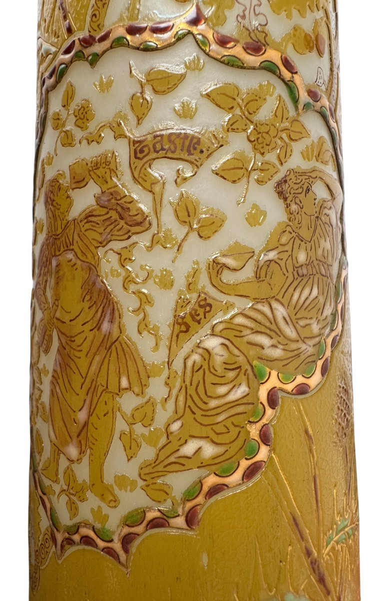 Désiré Christian - Vase au décor allégorique -photo-3