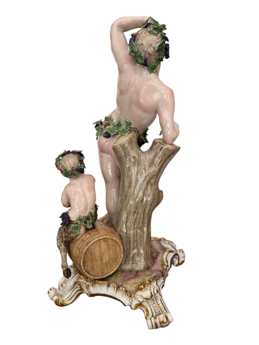 Meissen- Porcelain Group Allegory Of Autumn-photo-2