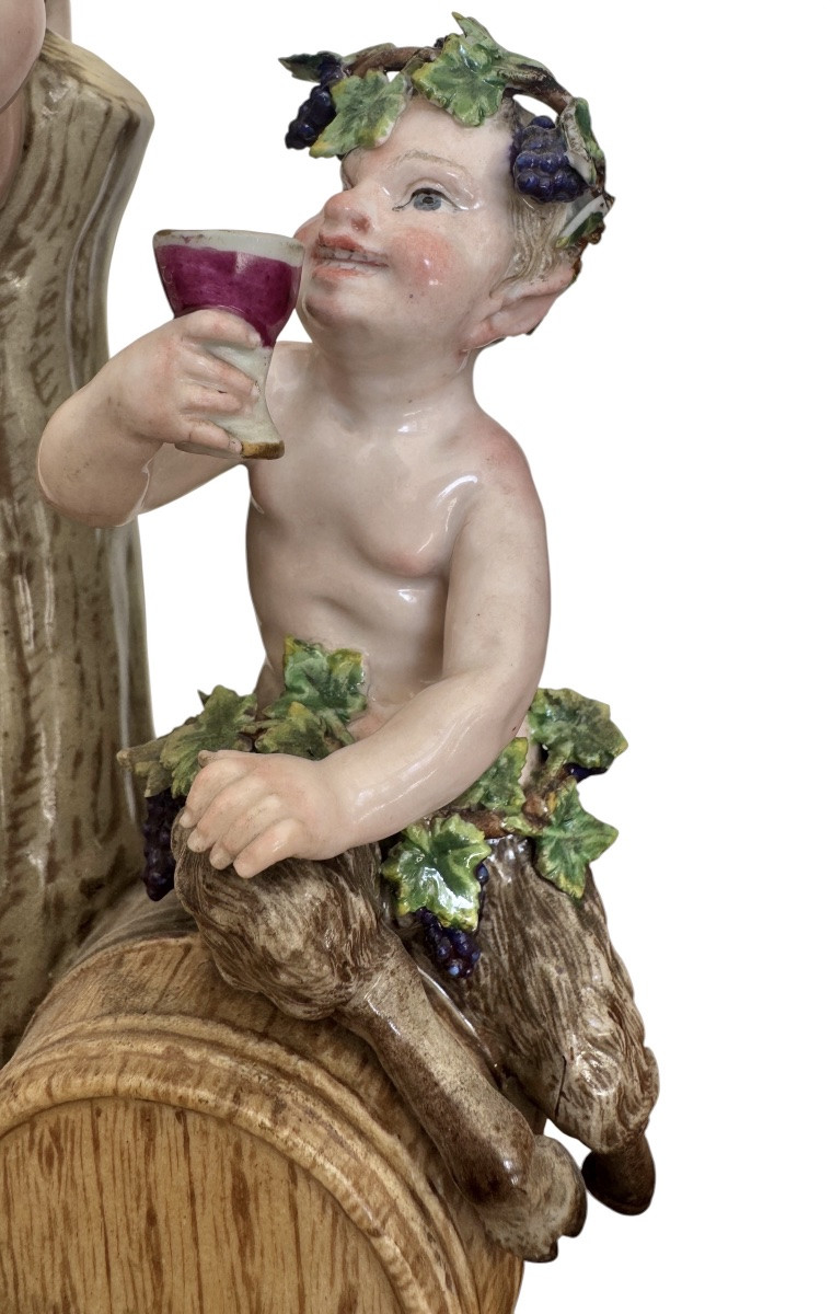 Meissen- Porcelain Group Allegory Of Autumn-photo-8