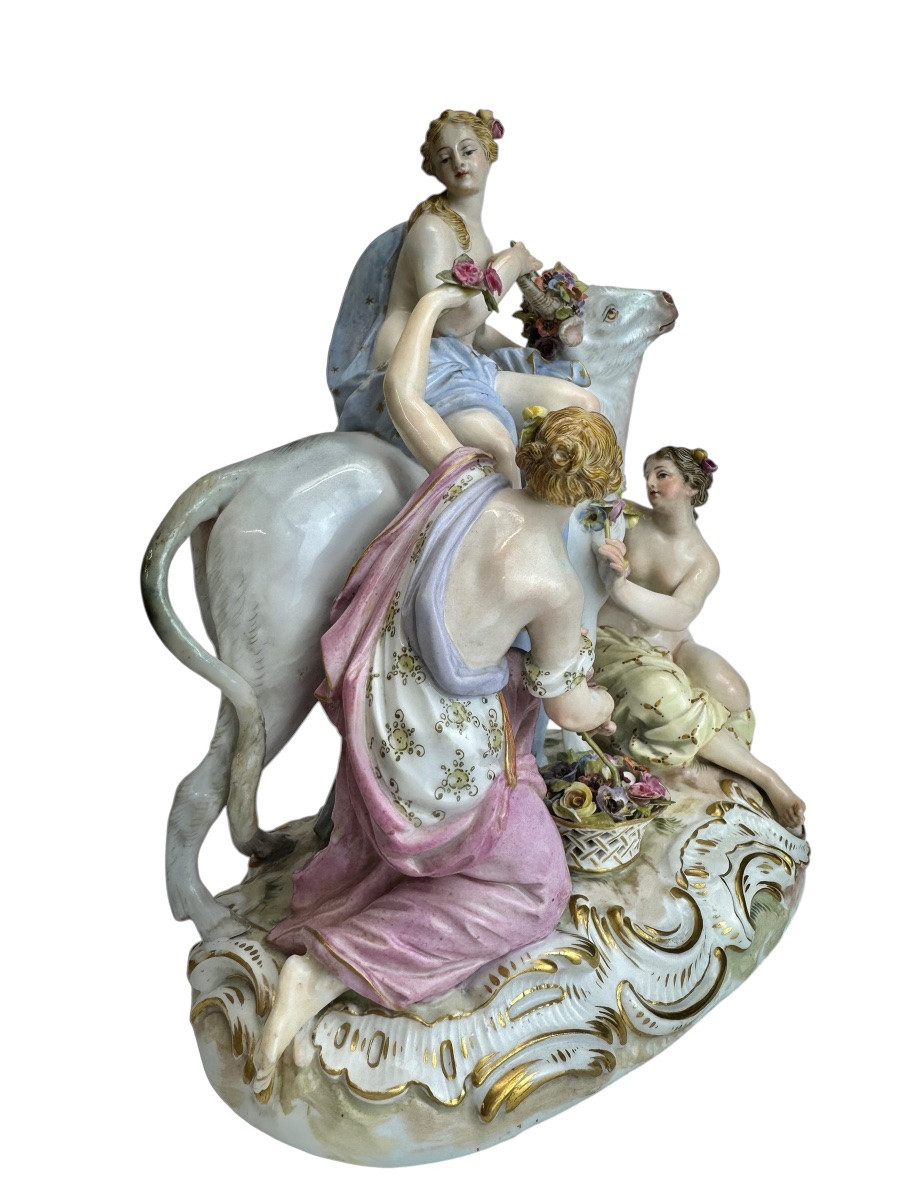 Meissen - Grupe En Porcelaine l’Enlèvement d'Europe-photo-2