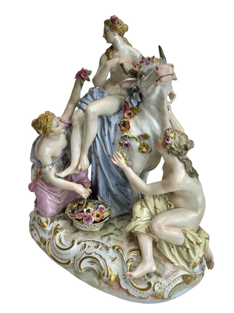 Meissen - Grupe En Porcelaine l’Enlèvement d'Europe-photo-3