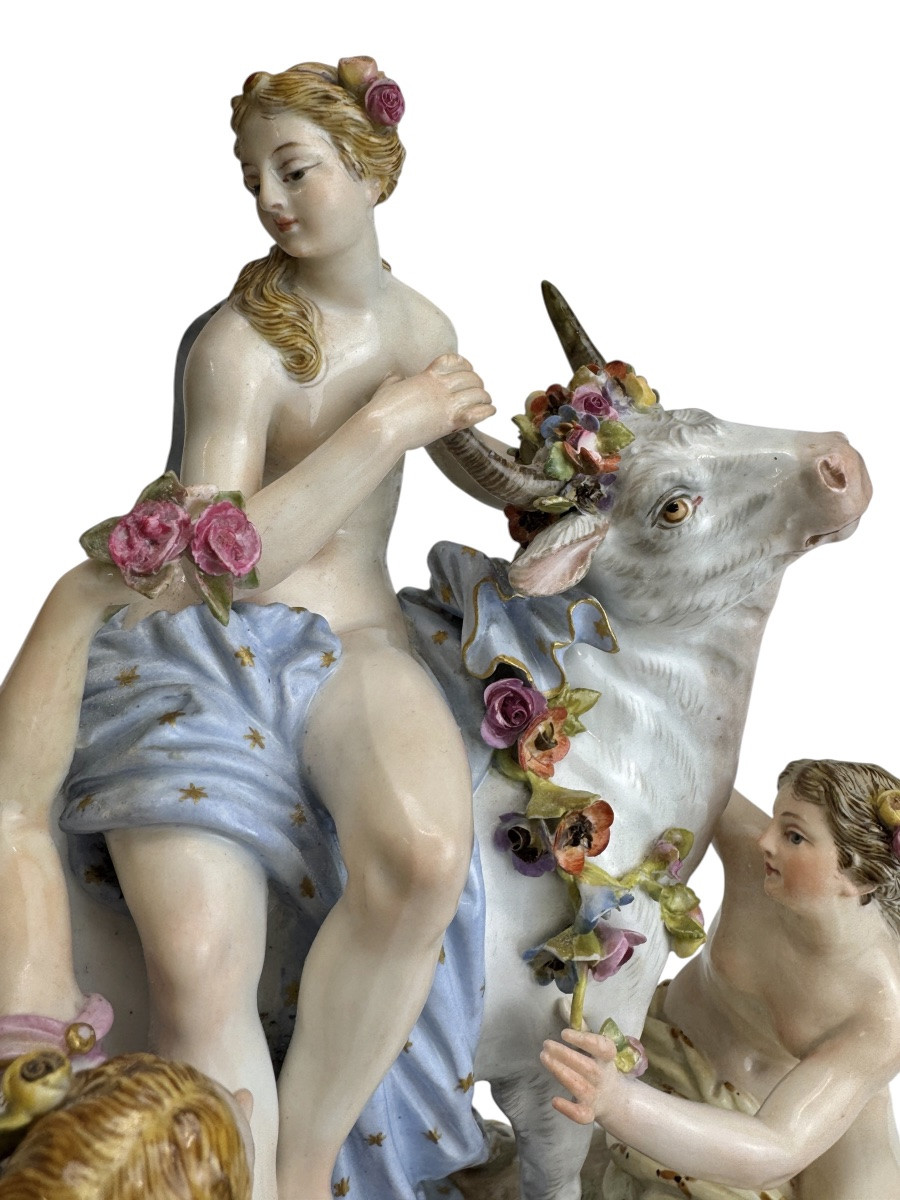 Meissen - Grupe En Porcelaine l’Enlèvement d'Europe-photo-5