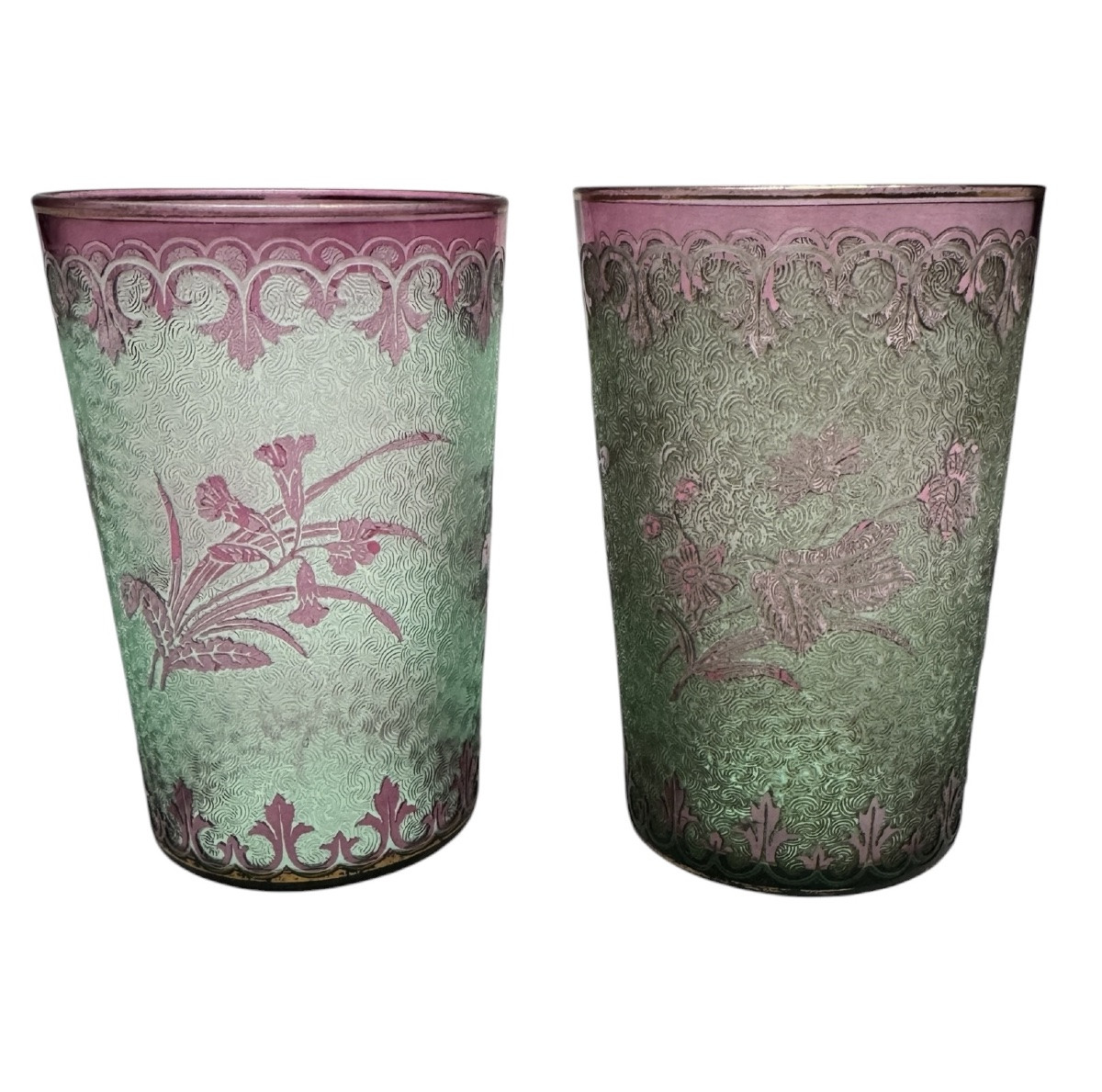 Saint Louis - Pair de verres en ouraline -photo-2