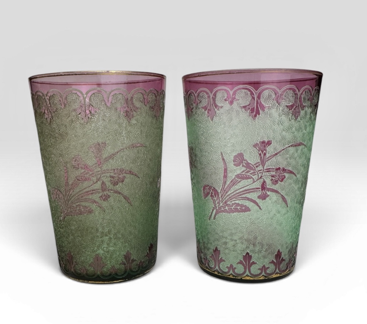 Saint Louis - Pair de verres en ouraline -photo-4