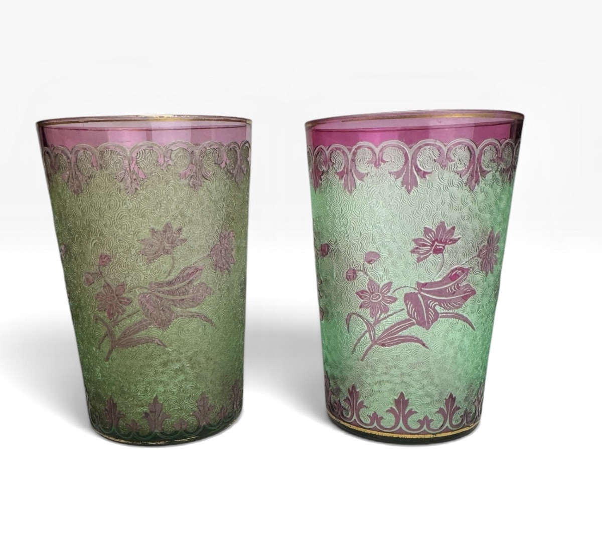 Saint Louis - Pair de verres en ouraline -photo-6