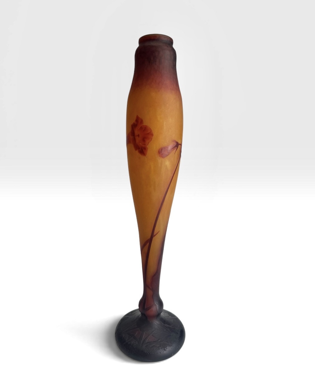Daum Nancy - Tobacco Flowers Vase-photo-3