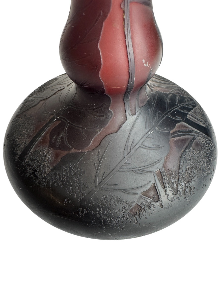 Daum Nancy - Tobacco Flowers Vase-photo-1