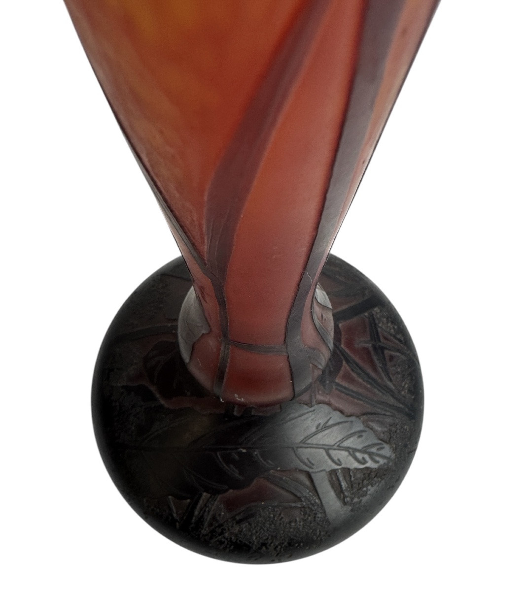 Daum Nancy - Tobacco Flowers Vase-photo-4