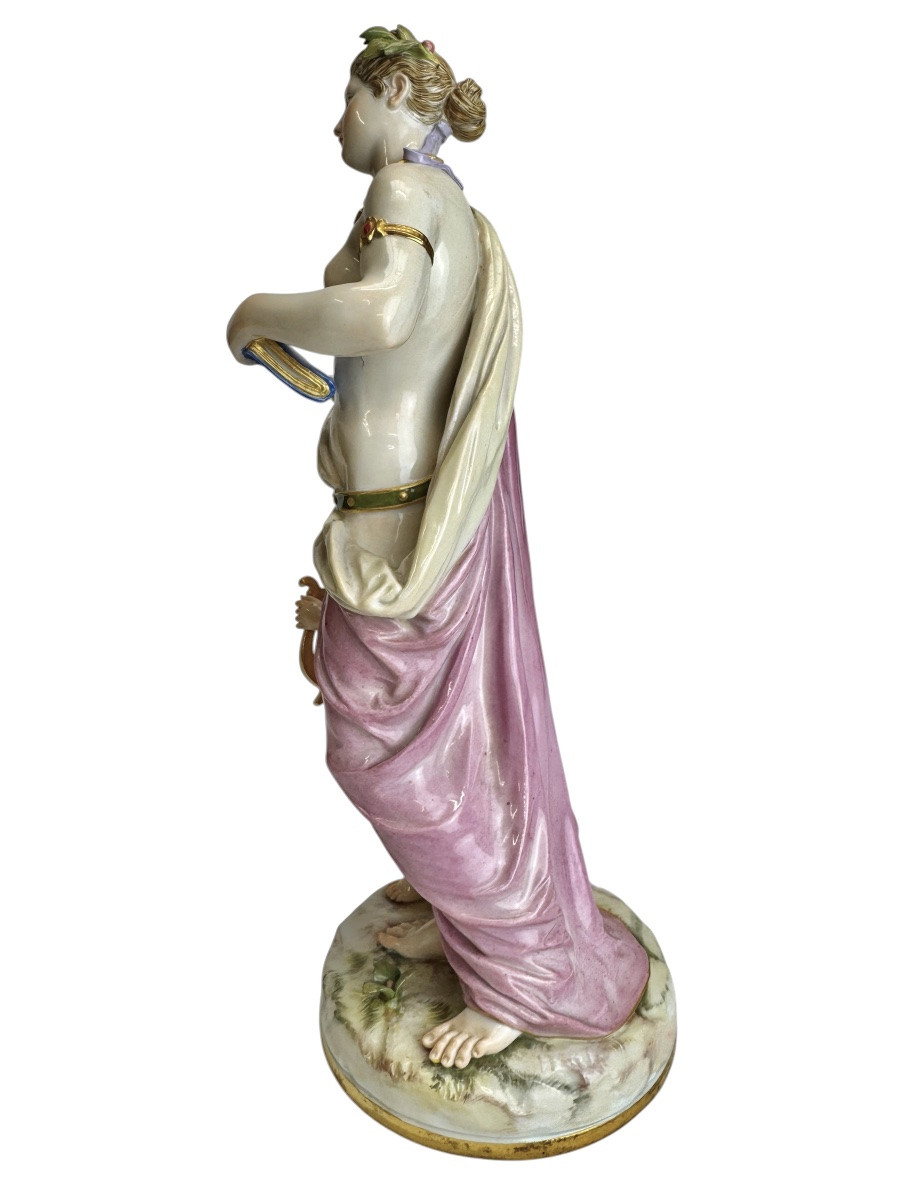 Meissen - Groupe en porcelaine Allégorie de la Musique. -photo-2